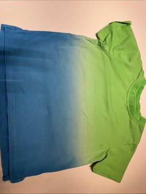 Little Bipsy Green to Blue Ombre Short Sleeve Tee